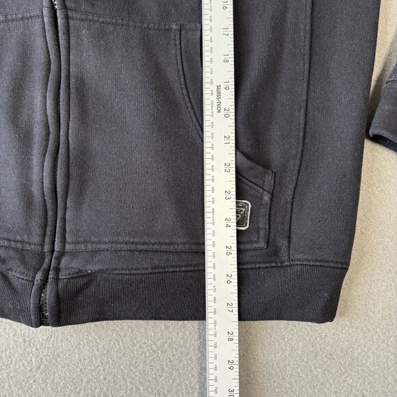 Logik Full Zip Hoodie Men’s XL Black Embroidered Logo Streetwear Urban Y2K Skate - Picture 13 of 16